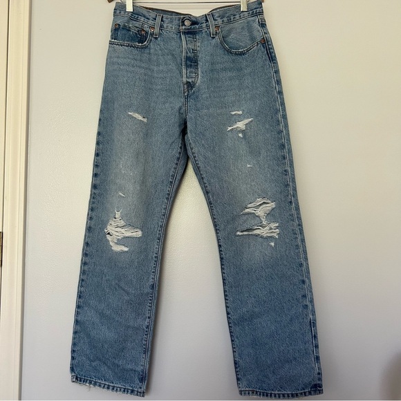 Levi’s 501 distressed jeans 30x30 - Picture 1 of 6